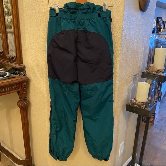 OBERMEYER Green Black Ski Snowboard Pants Size Junior 16Y Unisex-Missing Parts - Picture 5 of 12